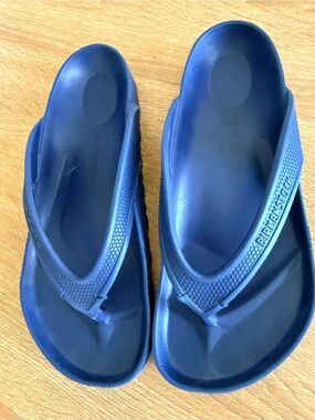 Birkenstock Navy Blue EVA Thong Sandals size 38